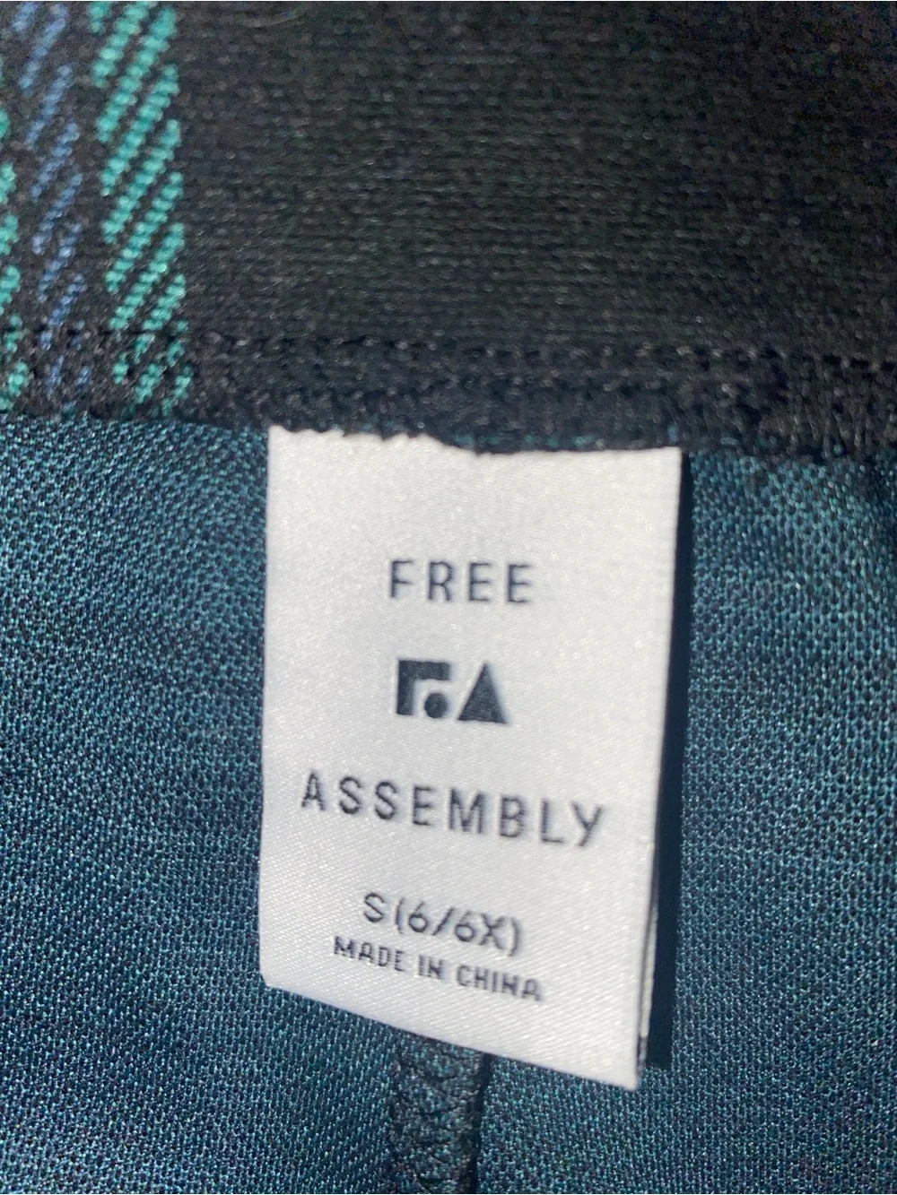 Free Assembly Girls Tartan Double Breasted Blazer and Flared Pant Set Sz 6/6x